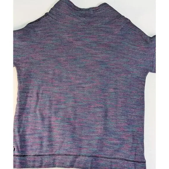 T by Talbots Sweatshirt Sz L Long Sleeve Pullover Cowl Neck Multicolored - Picture 2 of 7